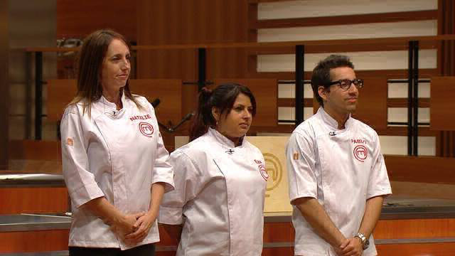 FINALISTAS. Natalie Neuberger, Elba Rodrguez y Pablo Fekete llegaron a la ltima noche de MasterChef en Argentina. Gan la descendiente de bolivianos.