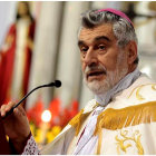 MENSAJE. El arzobispo de Santa Cruz, monseor Sergio Gualberti, en la celebracin de la misa.