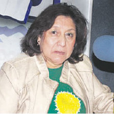 CANDIDATA. Margoth Soria es postulada a la vicepresidencia por los verdes.