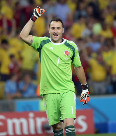 El meta colombiano David Ospina.