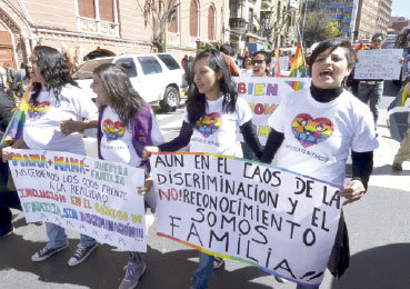 MARCHA. Reprimida por la Polica.