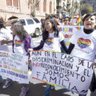 MARCHA. Reprimida por la Polica.