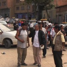 PROTESTA. En el municipio de Caravani, ayer.