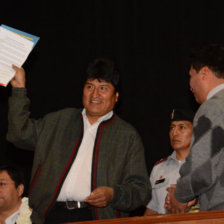 PRESIDENTE. Evo Morales.