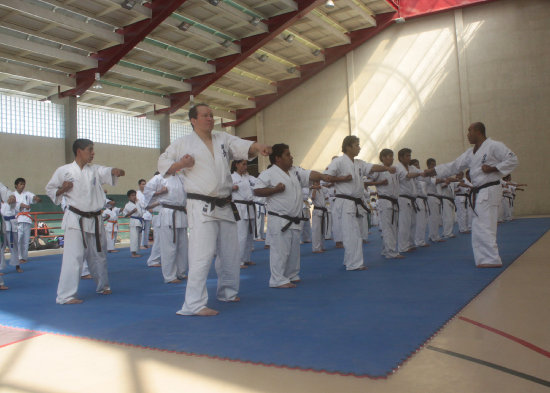 El curso nacional de karate concluy ayer, en la III Fase del estadio Patria.