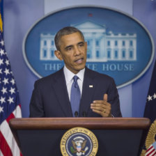 CONFERENCIA. Barack Obama habla ante los medios en la Casa Blanca.