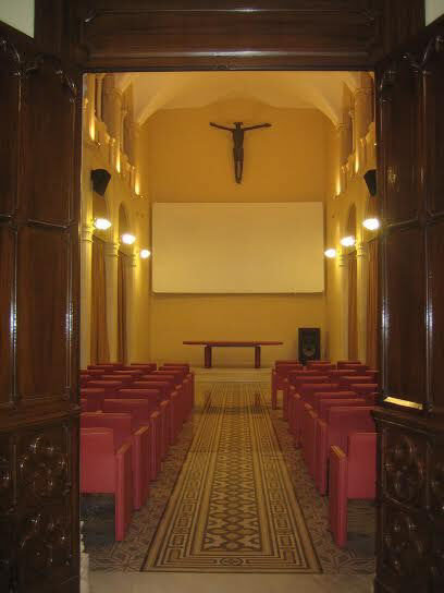 AMBIENTE. La sala de cine del Vaticano.