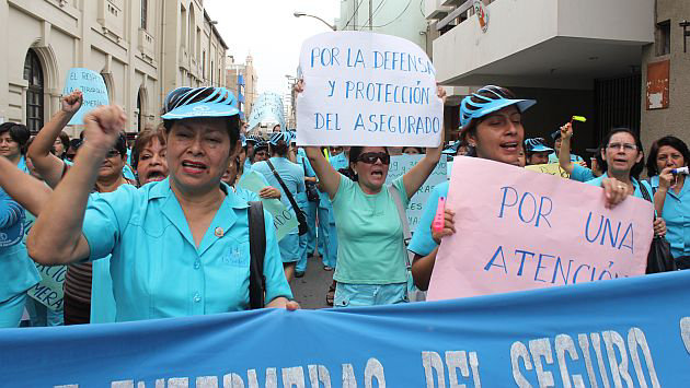 CONFLICTO. Las enfermeras decidieron retornar a sus fuentes laborales.