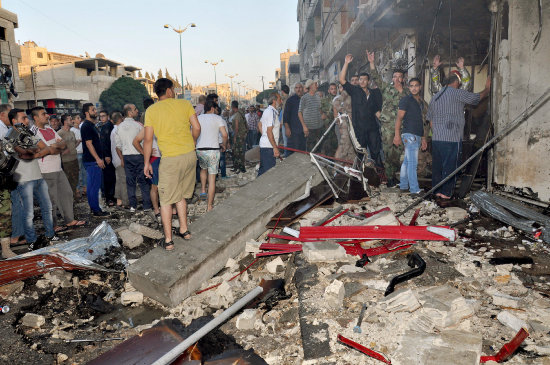 GUERRA. La castigada ciudad de Homs.