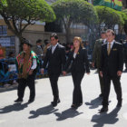 AUTORIDADES. Vocales del TSE rinden su homenaje al 6 de Agosto en Sucre.