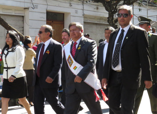 AUTORIDAD. Moiss Torres defendi las ejecuciones presupuestarias de aos pasados.