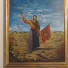 HEROÍNA. Imagen de Juana Azurduy de Padilla que se preserva en la Casa de la Libertad.