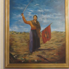 HEROÍNA. Imagen de Juana Azurduy de Padilla que se preserva en la Casa de la Libertad.