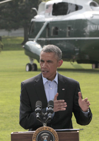 MANDATARIO. Barack Obama durante la conferencia de prensa sobre la crisis de Irak.