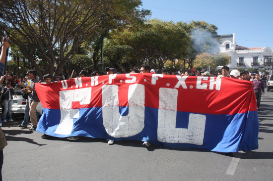 MARCHA. Los estudiantes anunciaron una movilizacin en el transcurso de esta semana.