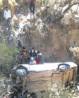 Accidente agita domingo en Sucre