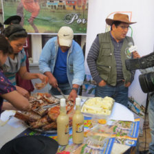 INVITACIN. El lanzamiento del Feximont realizado ayer por autoridades de Monteagudo.