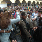 Riesgo. Periodistas en una protesta en 2007.