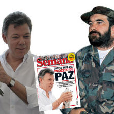 DESEO. El presidente Santos (i) quiere ponerle fin a medio siglo de conflicto armado.