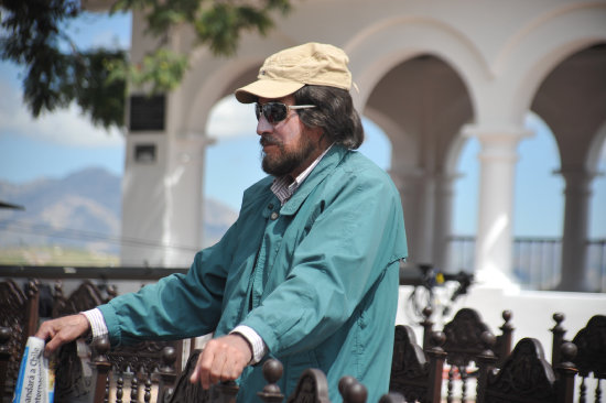 DIRECTOR. Jorge Sanjins, durante la filmacin de su cinta 