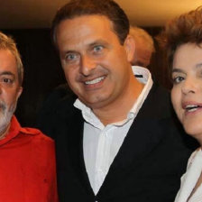 Prdida. Lula da Silva, Eduardo Campos y Dilma Rousseff en una foto de 2012, cuando an eran aliados polticos.