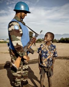 PRESENCIA. La fuerza de paz de la ONU.