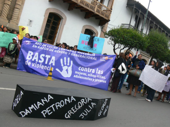 INVESTIGACIN. En Sucre, al menos cuatro casos estn a la espera de un juicio.