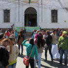 PROTESTA. Los estudiantes de Odontologa.