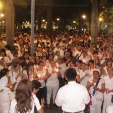 PROTESTA. En la Catedral crucea.