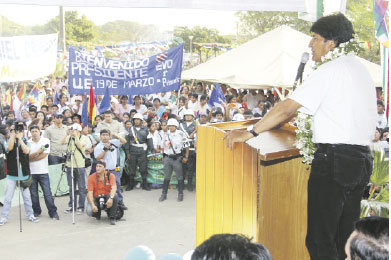 CANDIDATO. Evo Morales.