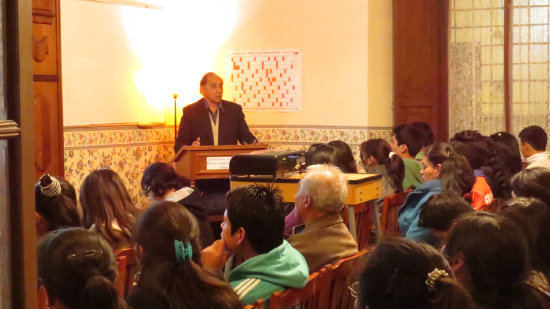 PONENCIA. Ignacio Mendoza durante su charla en el ICBA.