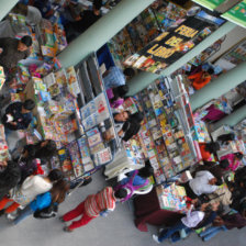 FIESTA. La feria del libro en Sucre el ao pasado, en la Casa Argandoa.