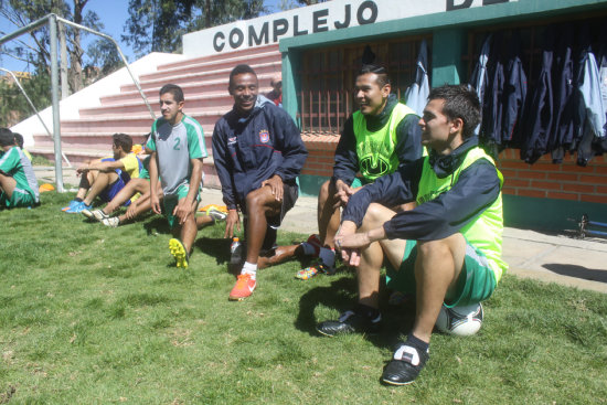 Universitario cerr sus prcticas la maana de ayer, en la cancha de csped del Complejo Deportivo El Bosquecillo.