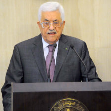 MANDATARIO. El presidente palestino Mahmoud Abbas durante su comparecencia en Egipto.