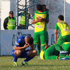 Los jugadores de Universitario de Pando vencieron ayer, por la tercera fecha del Apertura, a Sport Boys, en Warnes.