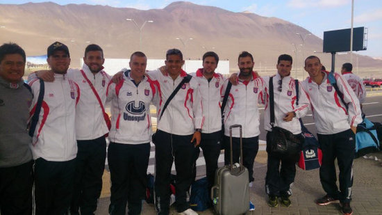 El equipo estudiantil se encuentra desde ayer, en Iquique, para el duelo de esta noche frente a Deportes.