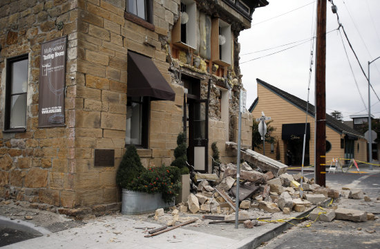 DAOS. Destrozos de una vivienda en la localidad de Napa, California.