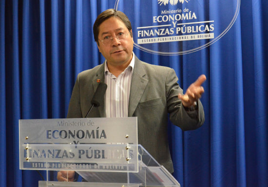 POSICIN. El ministro de Economa y Finanzas, Luis Arce.