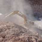 CANTERA. La explotacin en la comunidad de Milluni, que est a 30 kilmetros de Sucre.