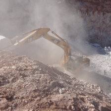 CANTERA. La explotacin en la comunidad de Milluni, que est a 30 kilmetros de Sucre.