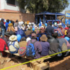 ACTO. El inicio de obras para el Centro de Acogida fue presenciado por los beneficiarios.