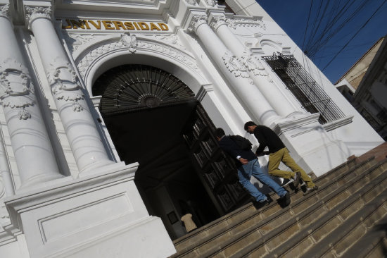 PROCESO. La Universidad San Francisco Xavier se alista para elegir a sus autoridades.