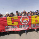 MOVIMIENTO. La marcha de ayer.