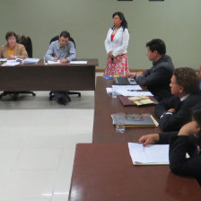 IMPUGNACIN. La audiencia celebrada ayer, en el Tribunal Departamental de Justicia.