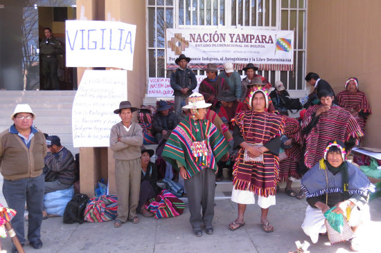 DEMANDA. Los indgenas recurrieron al TCP para hacer valer su derecho a ser reconocidos.