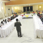 ENCUENTRO. En Cochabamba se reunieron universitarios, periodistas y autoridades judiciales.