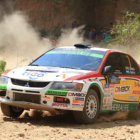 El piloto boliviano Eduardo Happy Peredo durante la primera etapa del Rally Codasur.