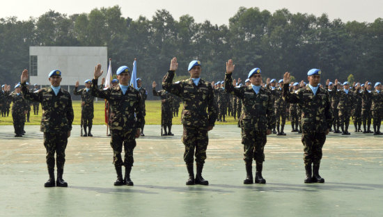 MISIN. Fuerzas de la ONU asentadas en la frontera entre Siria e Israel.