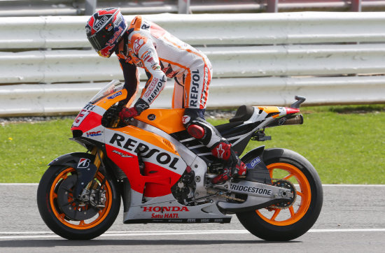 El espaol Marc Mrquez gan en el circuito de Silverstone.