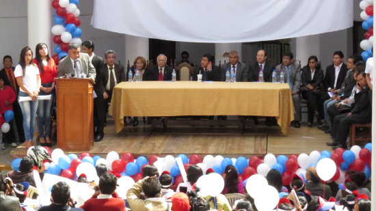 PRESENTACIN. El acto realizado ayer por el frente denominado en 